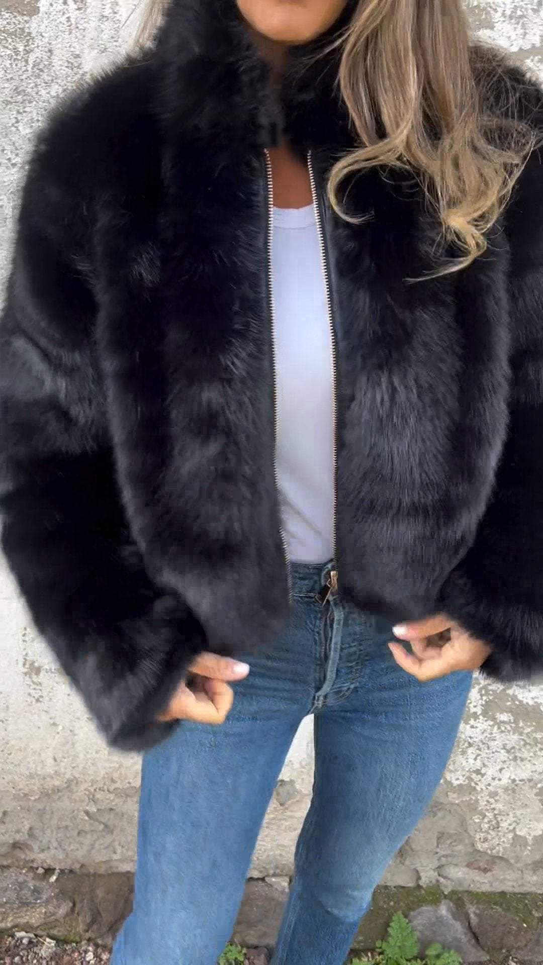 Sarah | Faux Fur Jakke