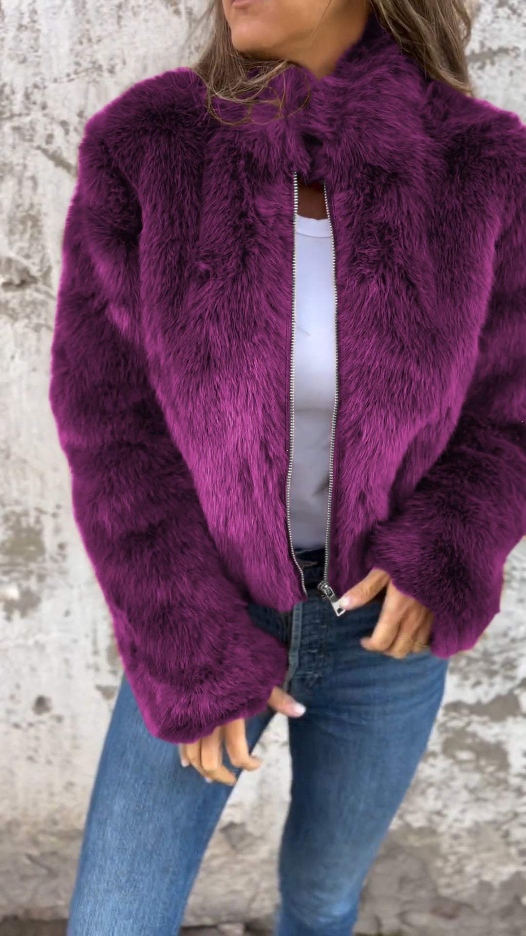 Sarah | Faux Fur Jakke