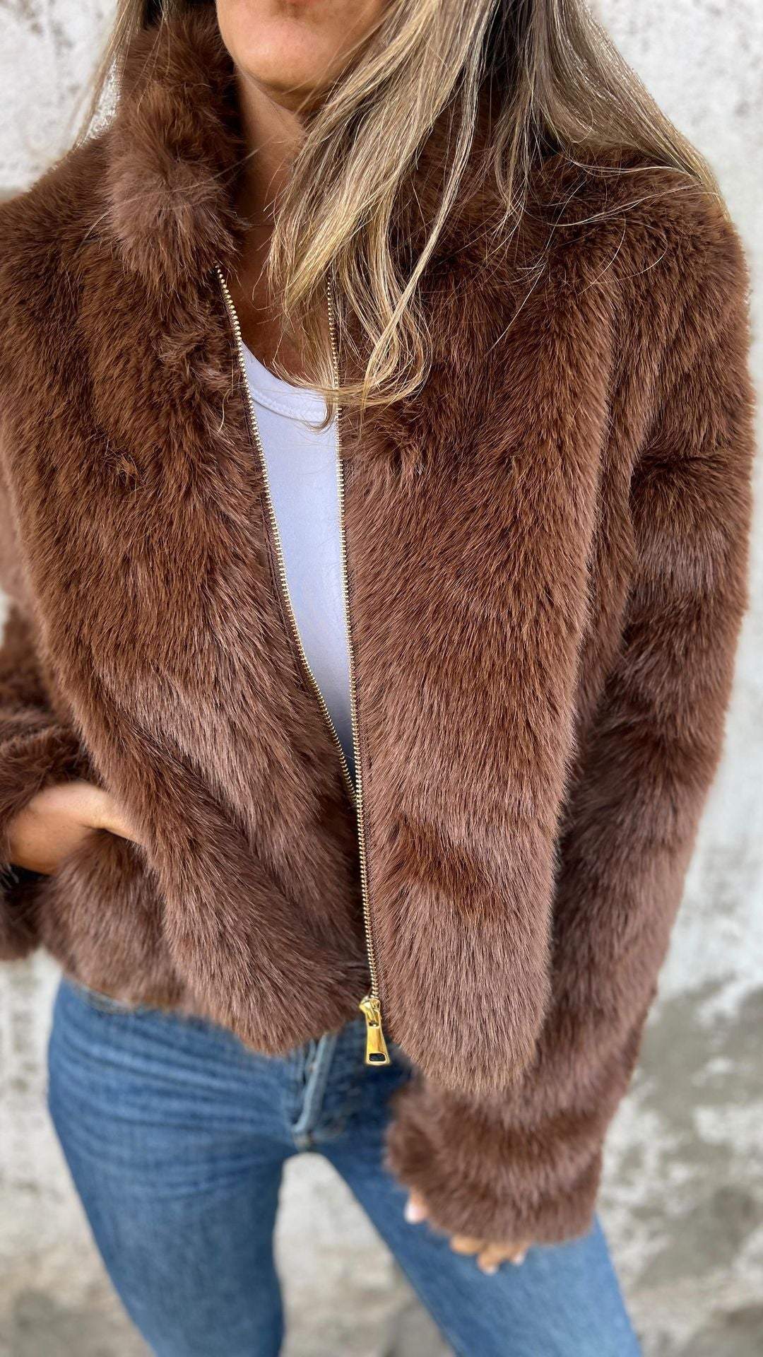 Sarah | Faux Fur Jakke