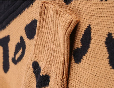 Jonna | Dame Leopardsweater Med Én Skulder