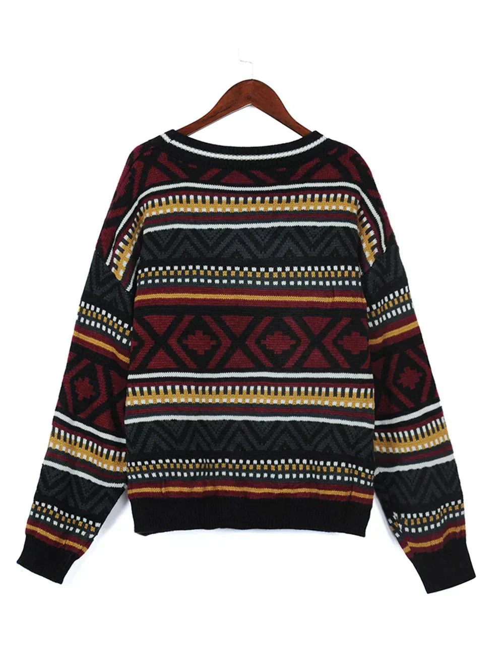 Vilma | Stilfuld Dame Sweater Med Geometrisk Print