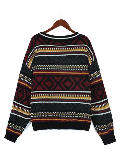 Vilma | Stilfuld Dame Sweater Med Geometrisk Print